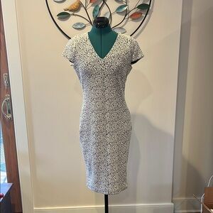 Elegant Black and White Women's Dress